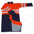 Waterproof with Reflective Strip PU Raincoat